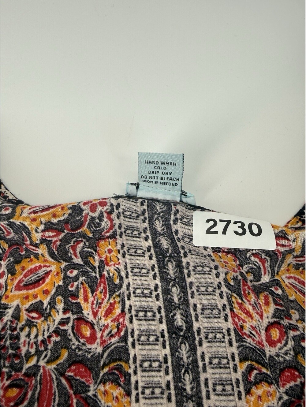 Nostalgia Midi Boho Dress Women's XL  Colorful Floral Long Sleeve - Picture 7 of 7